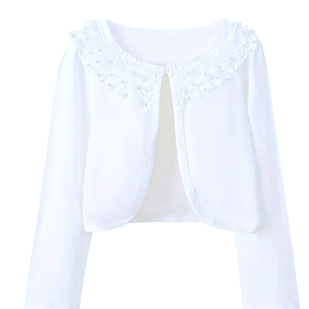Girls Elegant breathable long sleeve Cardigan